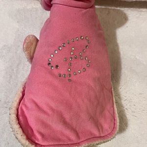 Barbie pink coat for small dog